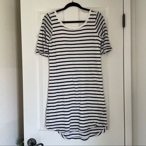 Splendid Striped Drop Back Dress